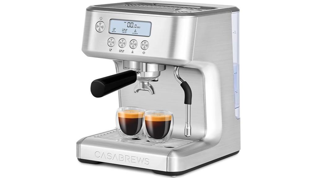 espresso machine with display