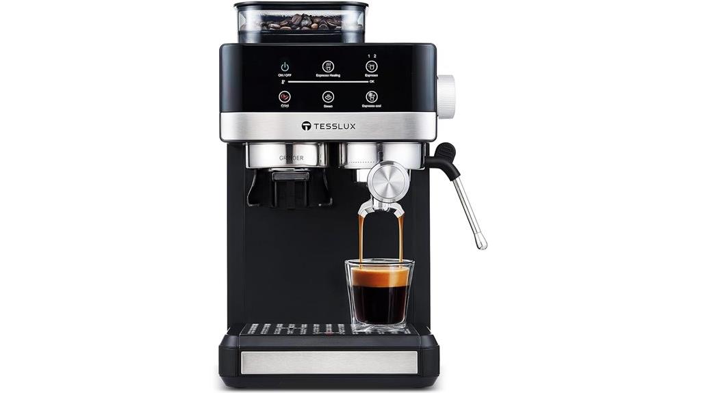 espresso machine with grinder