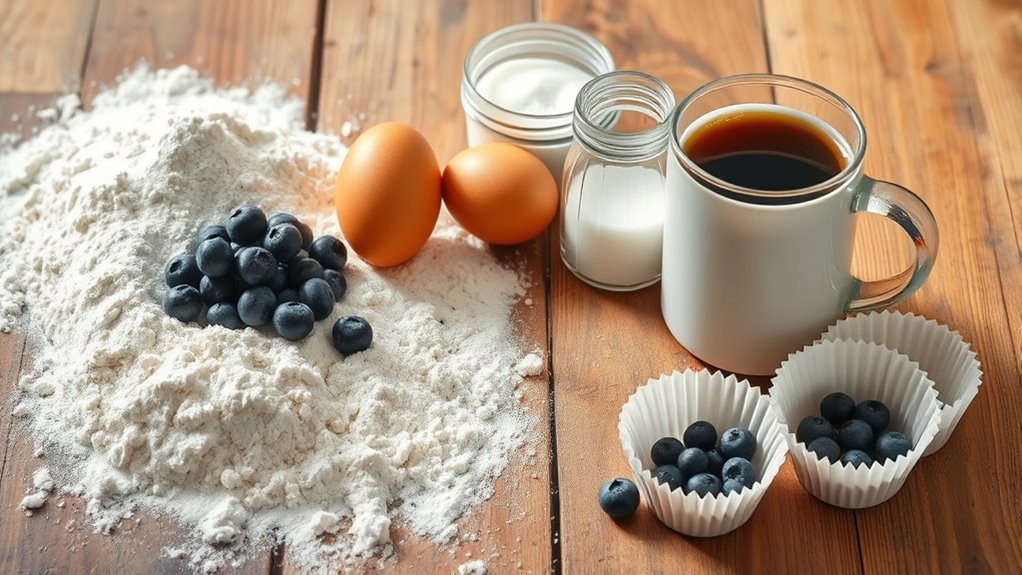 essential muffin ingredients list