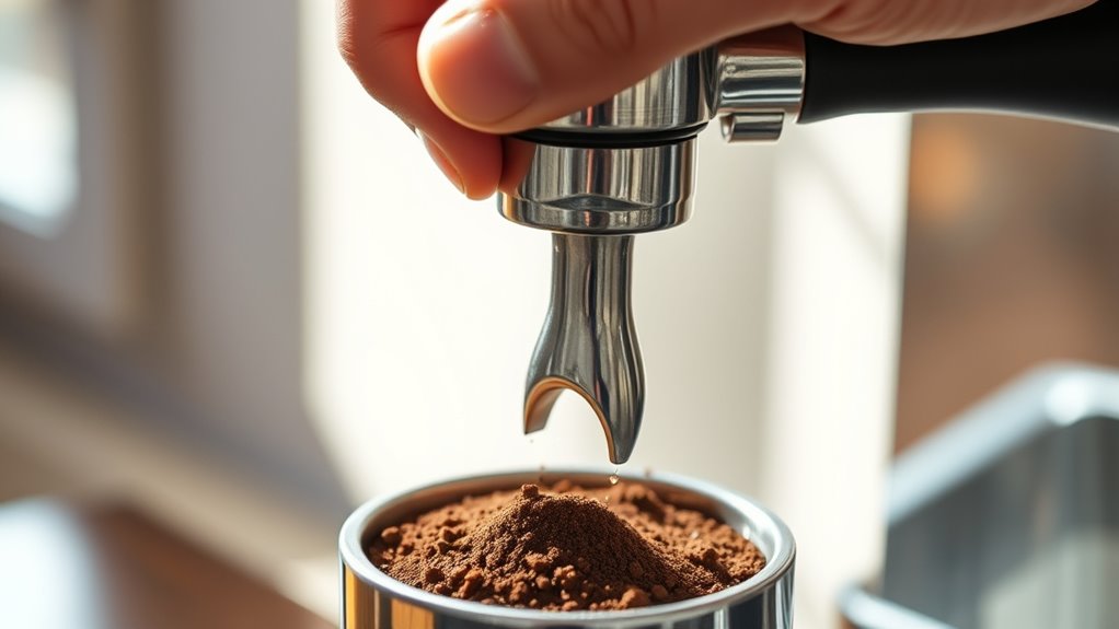evenly distribute coffee grounds