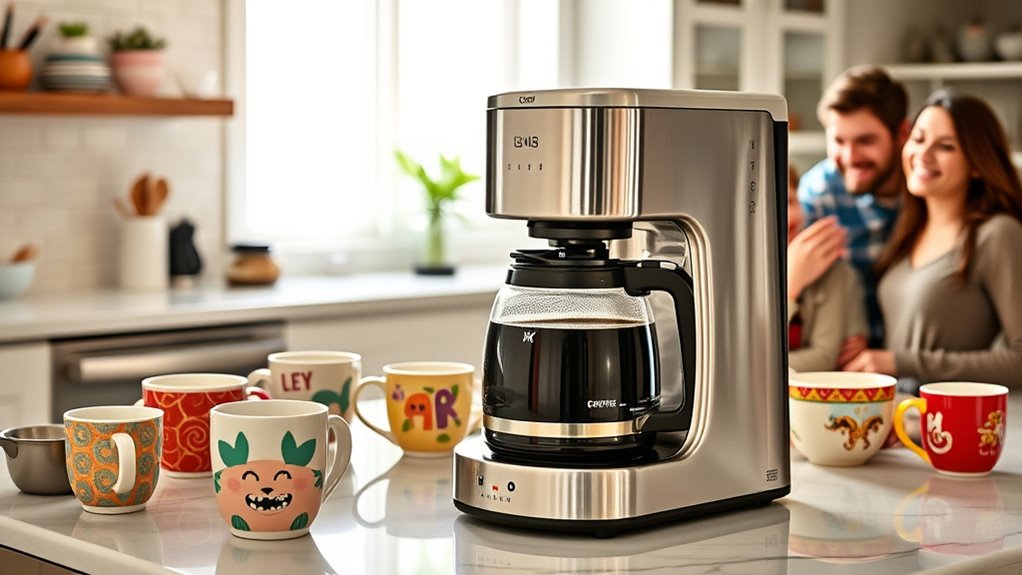 family friendly coffee maker features