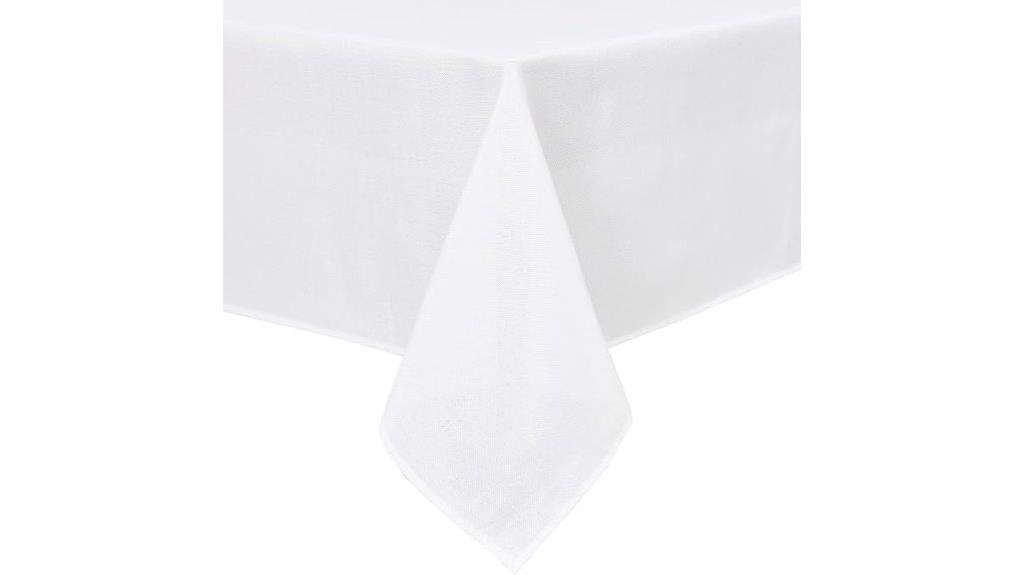 faux linen tablecloth design