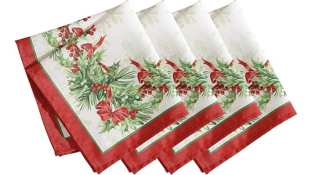 festive fabric napkin set