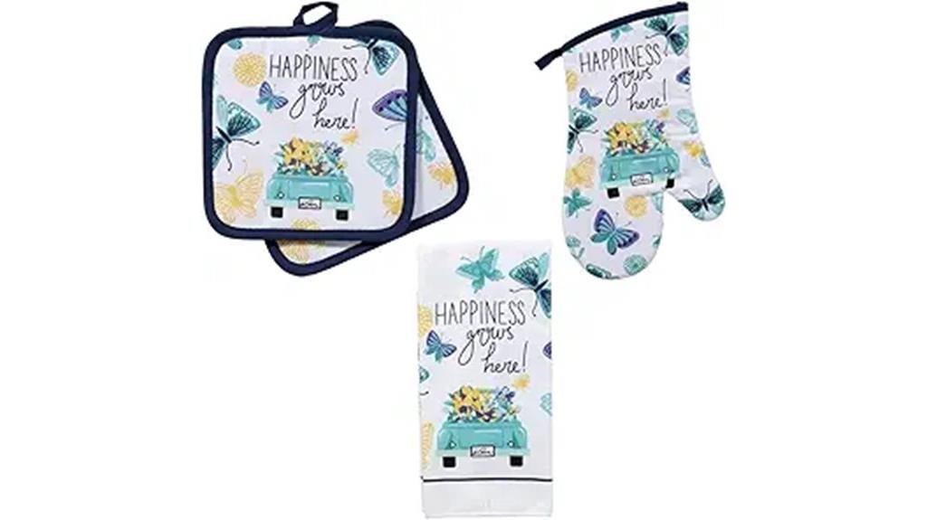 five piece kitchen linens set