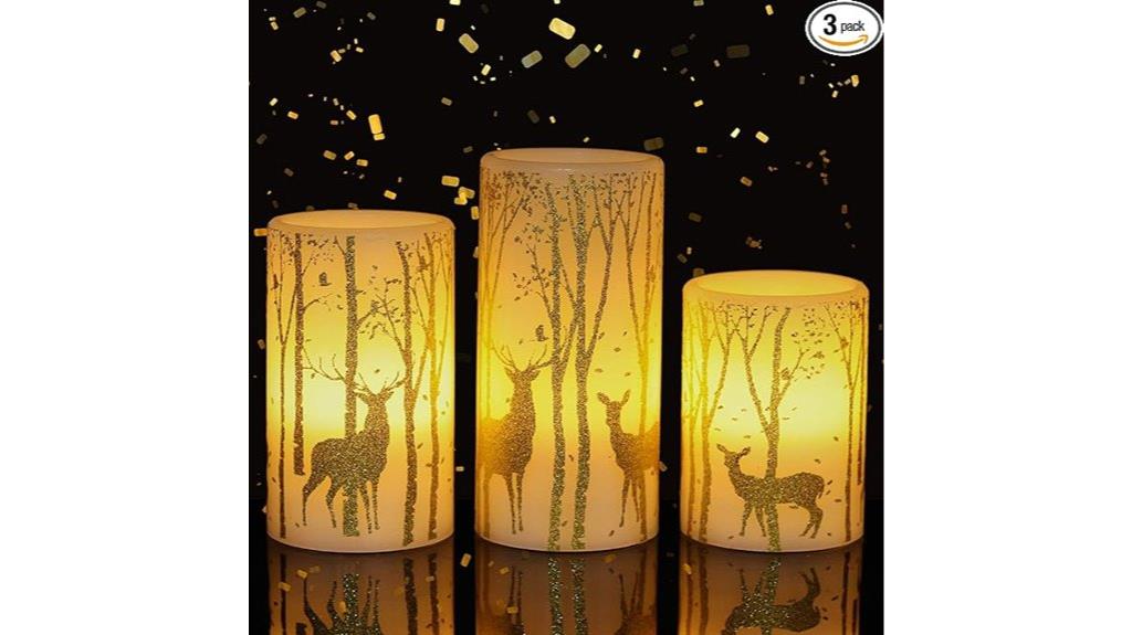 flameless candles with timer