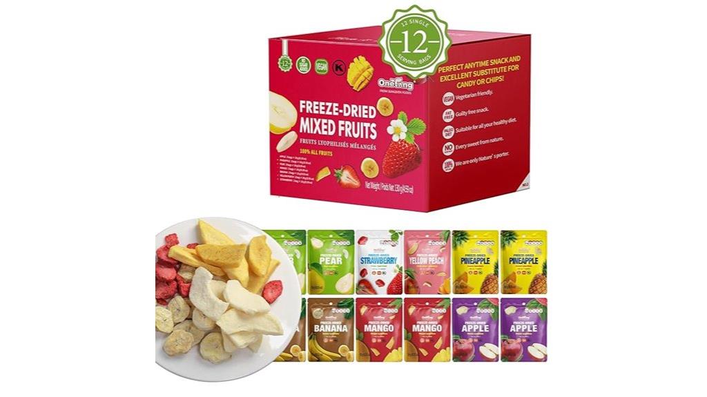 freeze dried mixed fruit pack
