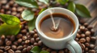 fresh coffee enhances flavor