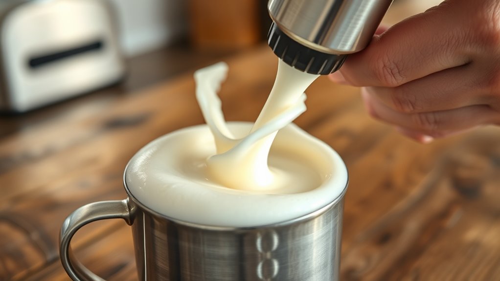 froth milk for perfect foam