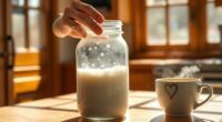 froth milk manually at home