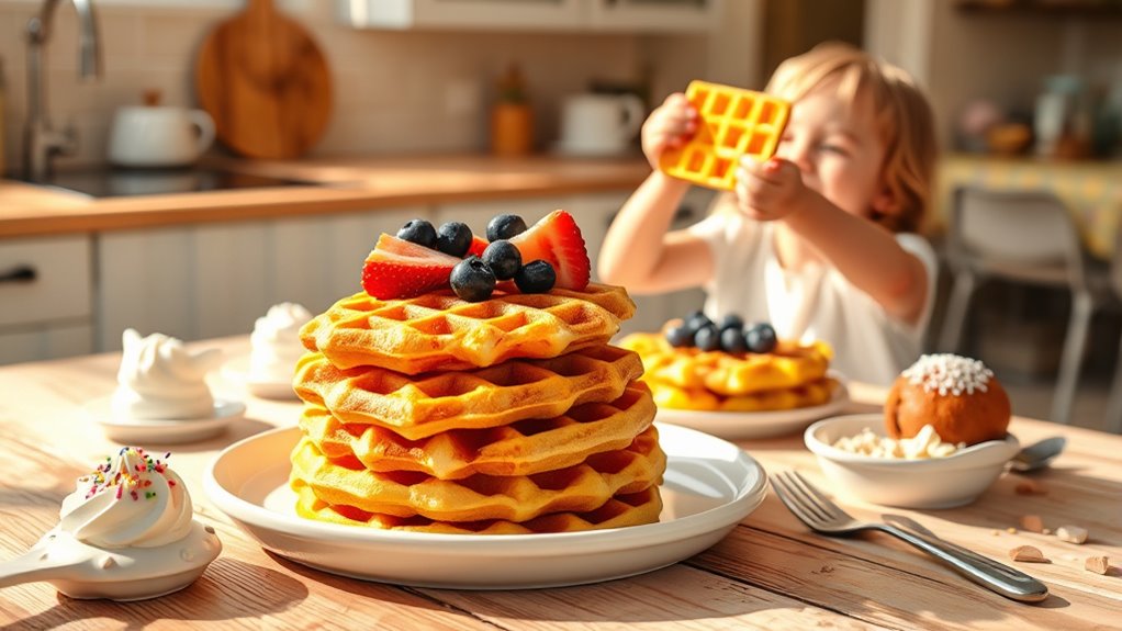 fun nutritious waffle toppings