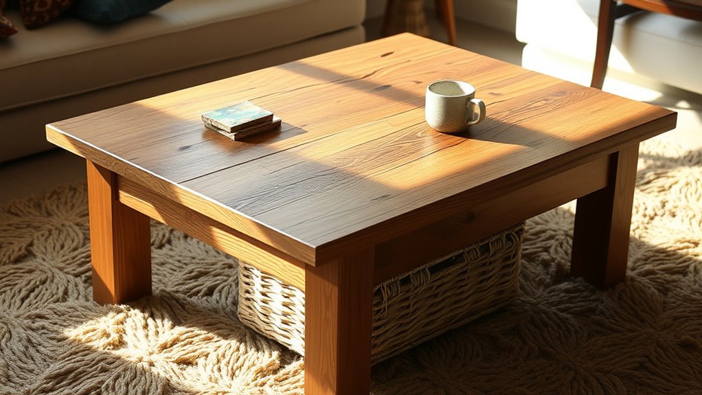 functional rustic coffee tables