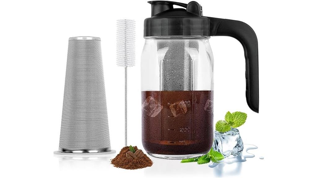 glass cold brew pitcher