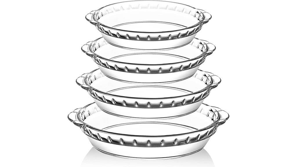 glass pie plates set