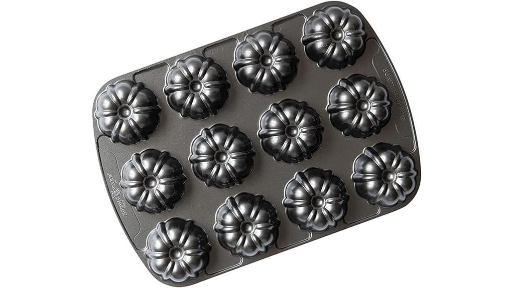 graphite brownie bundt pan