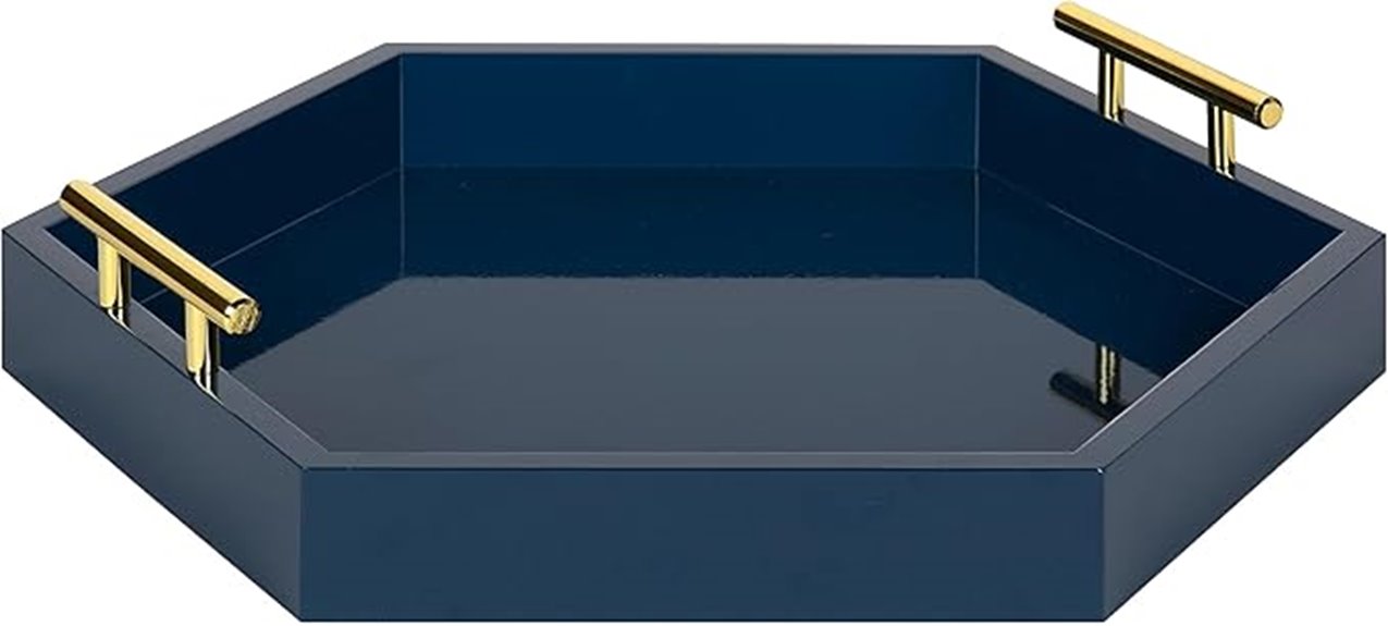 hexagon decorative tray design