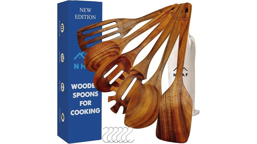 high quality teak cooking utensils