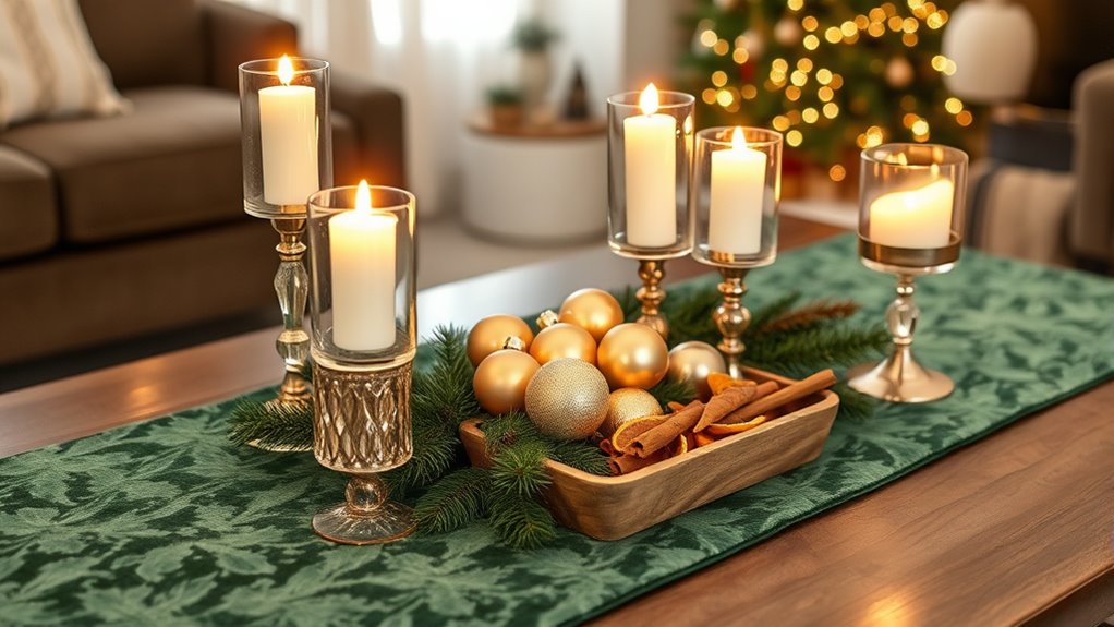 holiday coffee table decor