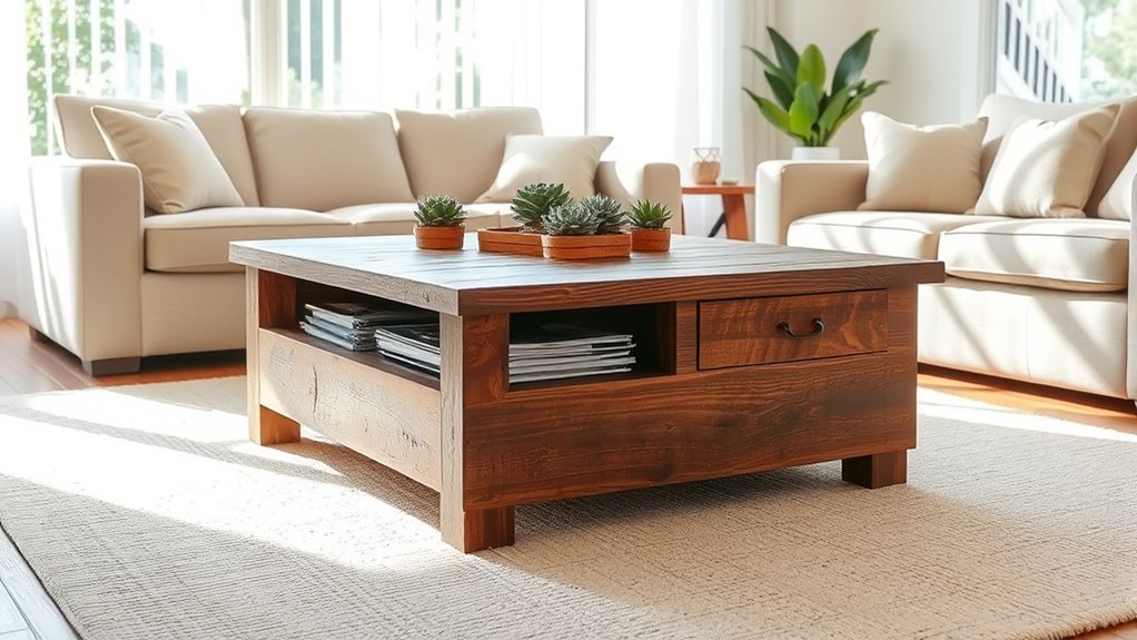 innovative rustic coffee tables