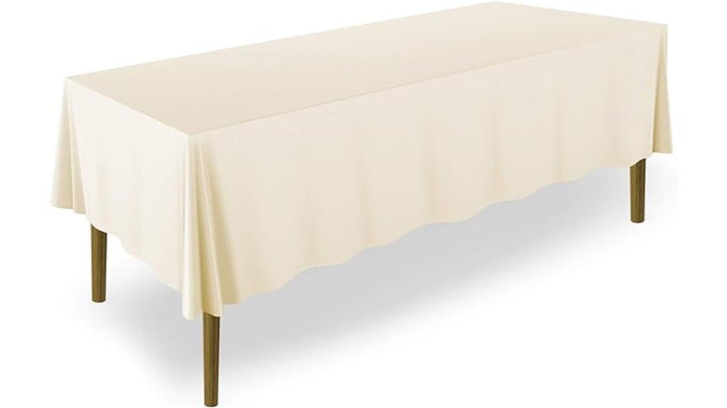 ivory tablecloths for events