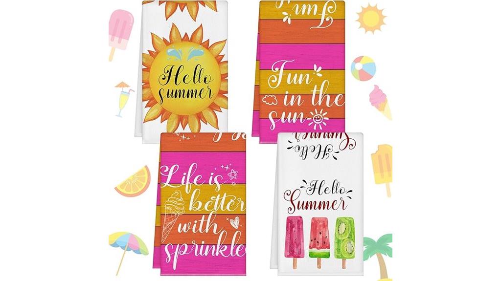 kinlop summer kitchen towels