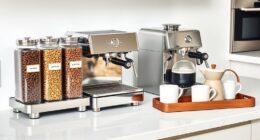 kitchen setup for coffee