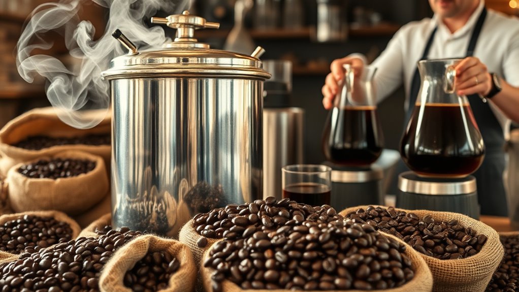 large batch coffee brewing