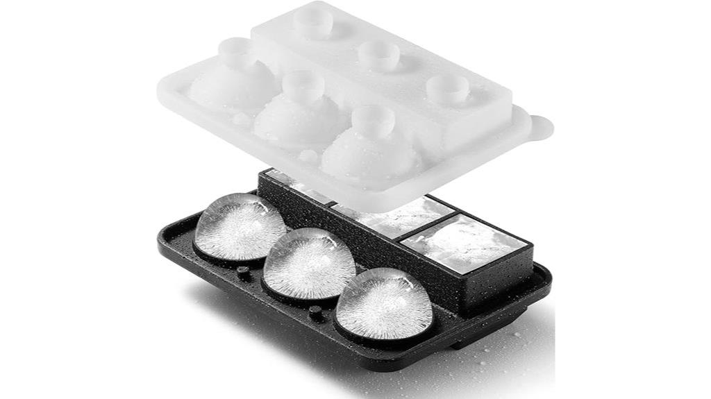 large silicone ice molds