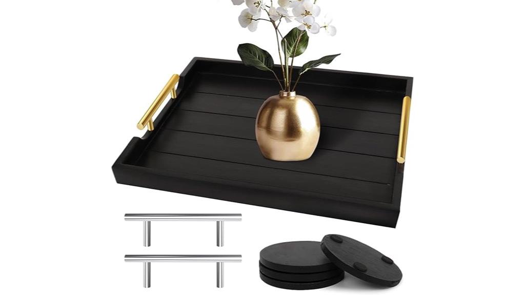 large wooden serving tray