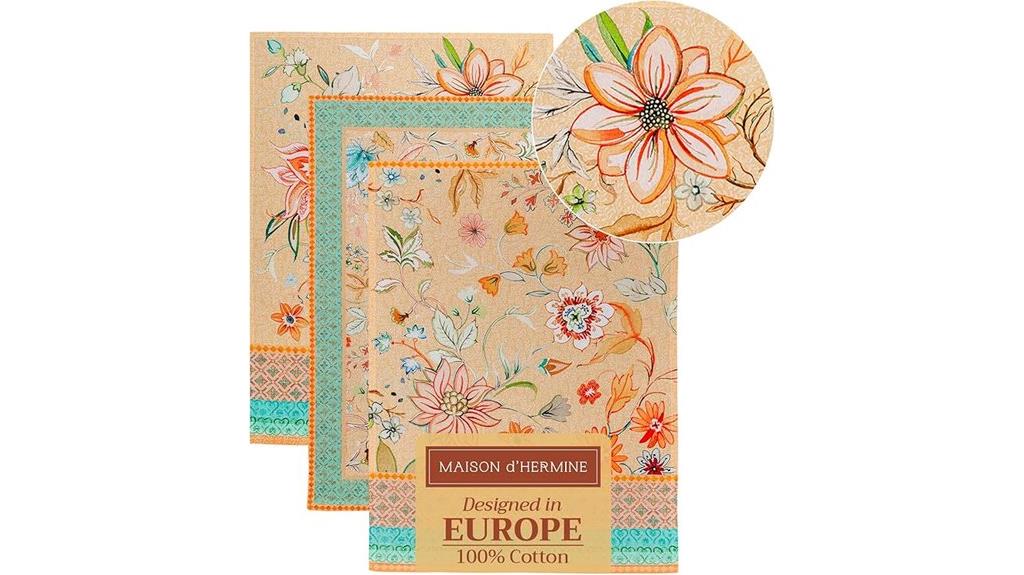luxury peach kitchen towels