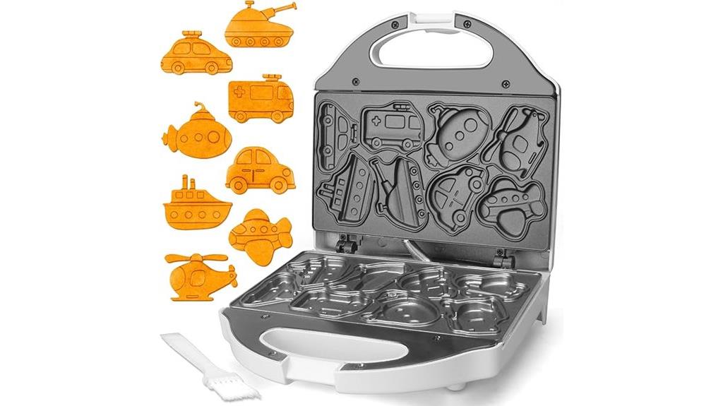 mini vehicle shaped waffle maker