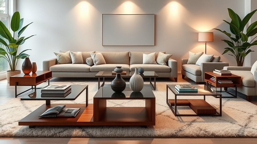 modern coffee table sets