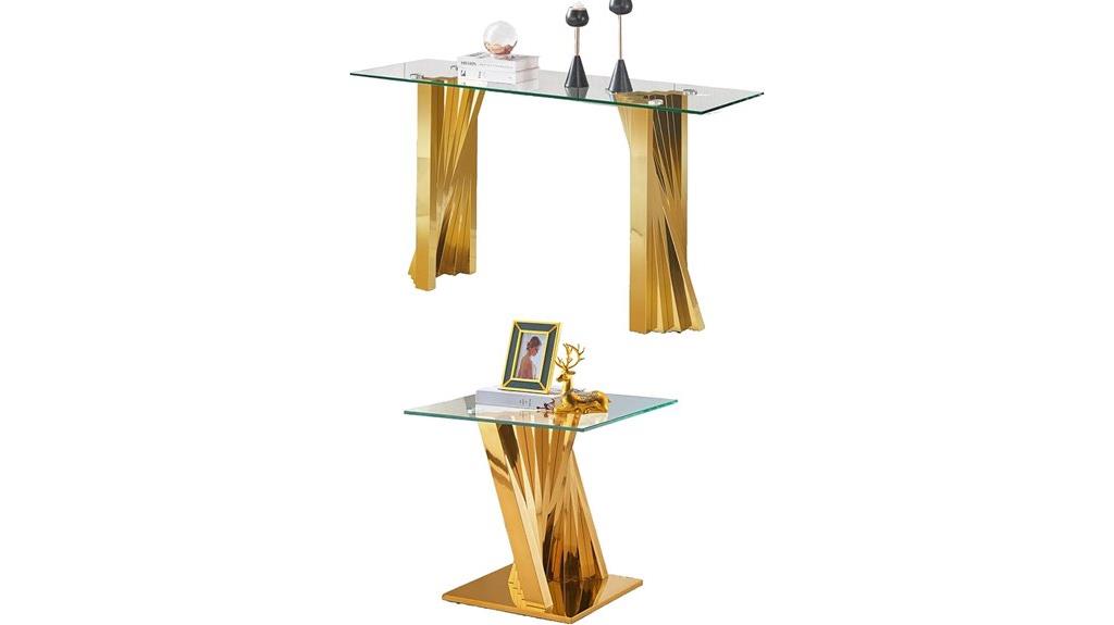 modern glass coffee table
