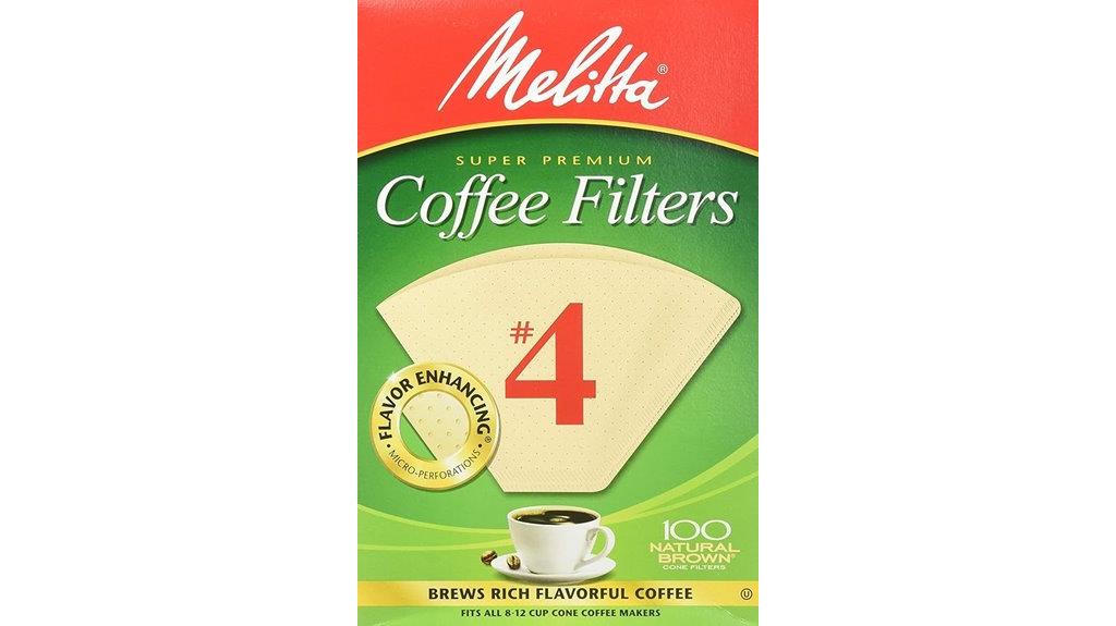 natural brown coffee filters