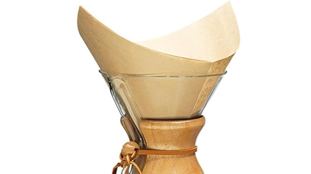 natural square coffee filters