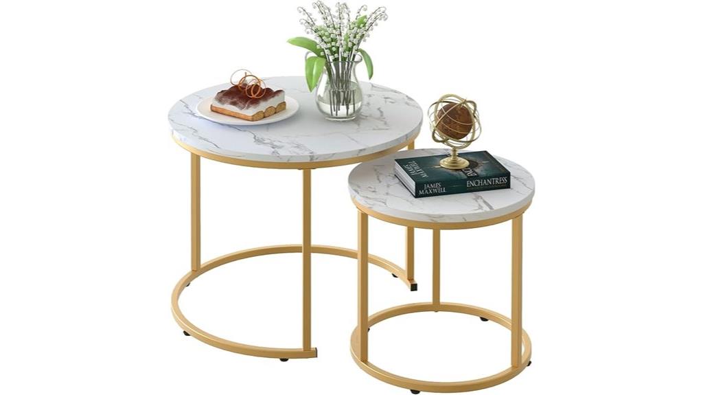 nesting circular coffee tables