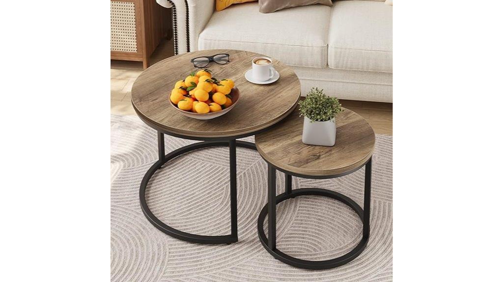 nesting coffee table duo