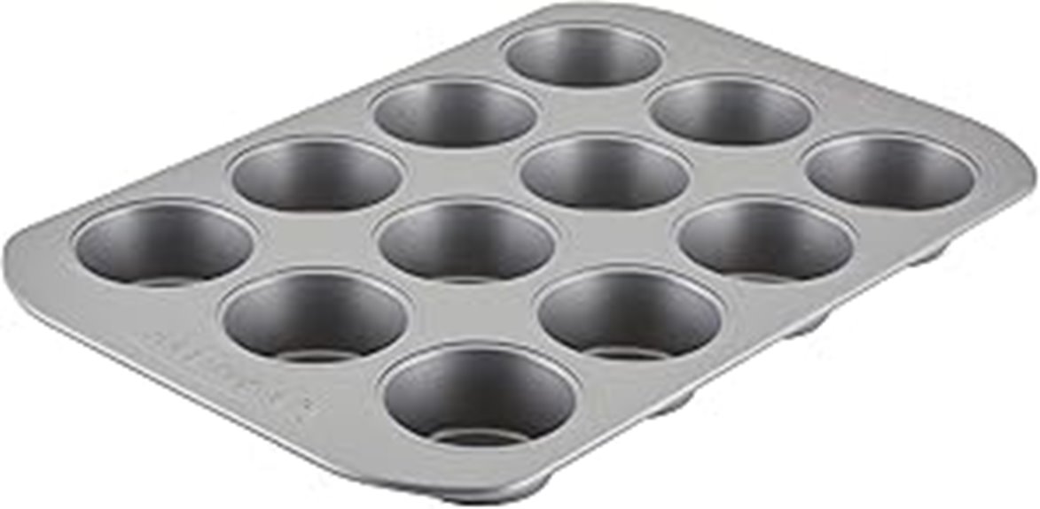 nonstick muffin pan gray