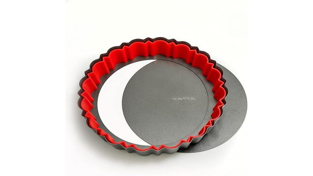 nonstick tart pan removable