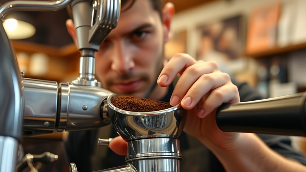 perfecting espresso tamping technique