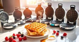 perfectly crispy small waffles
