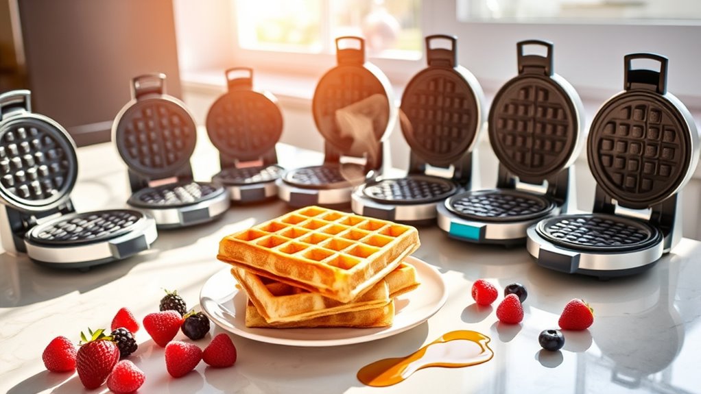 perfectly crispy small waffles