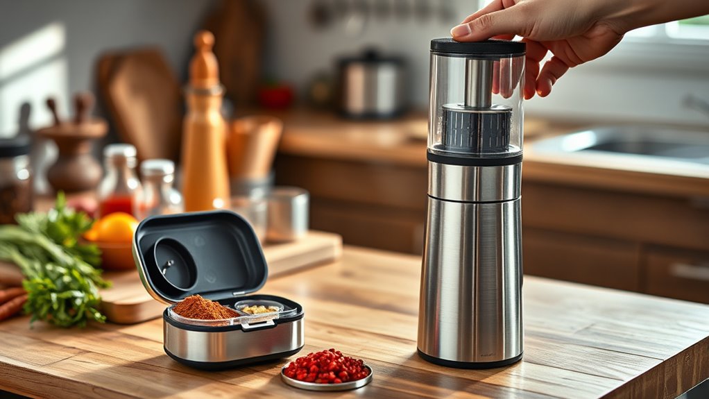 portable and organized grinding