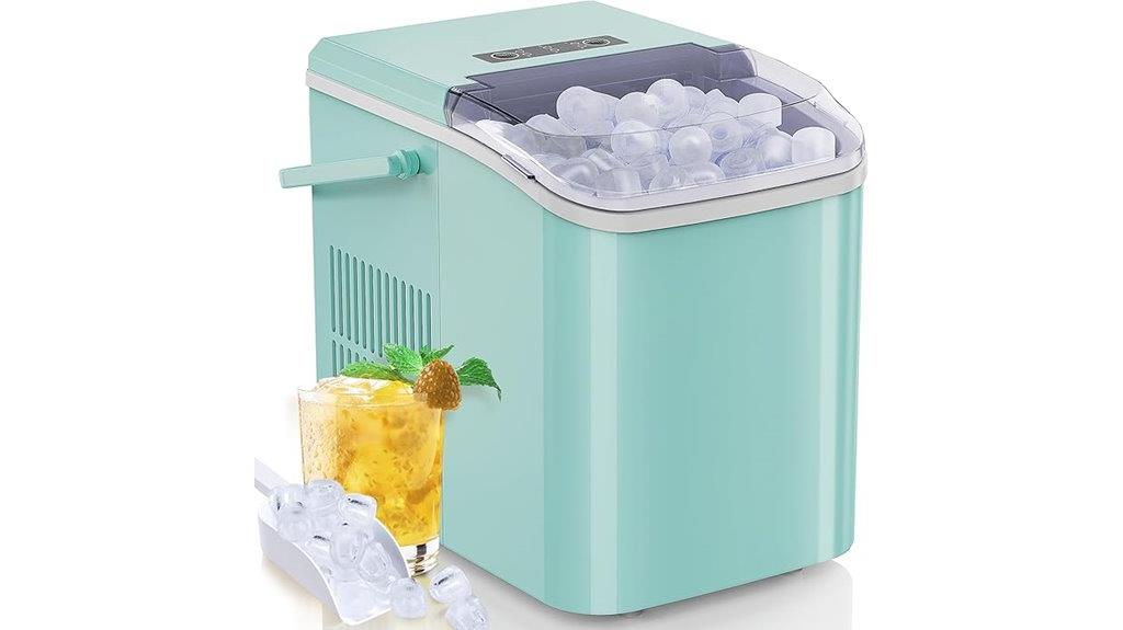 portable auto cleaning ice maker