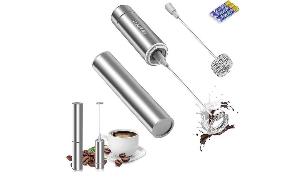 portable battery operated frother