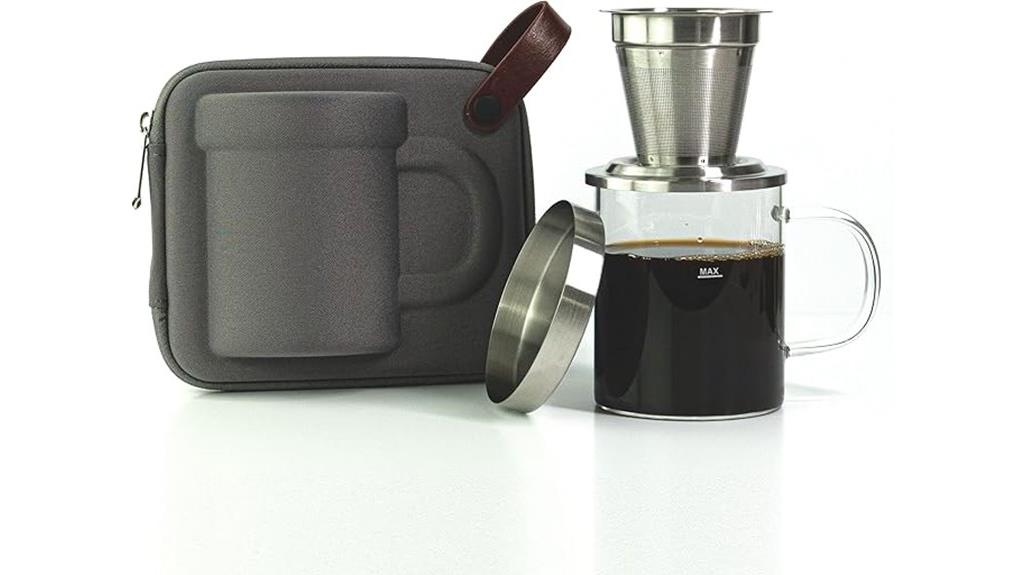 portable coffee brewing set