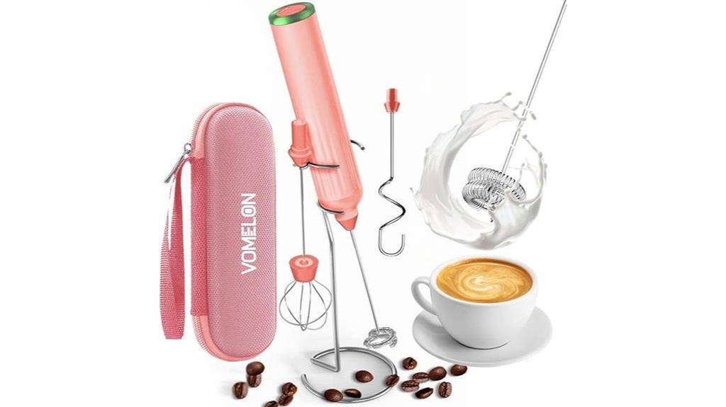 portable milk frother set