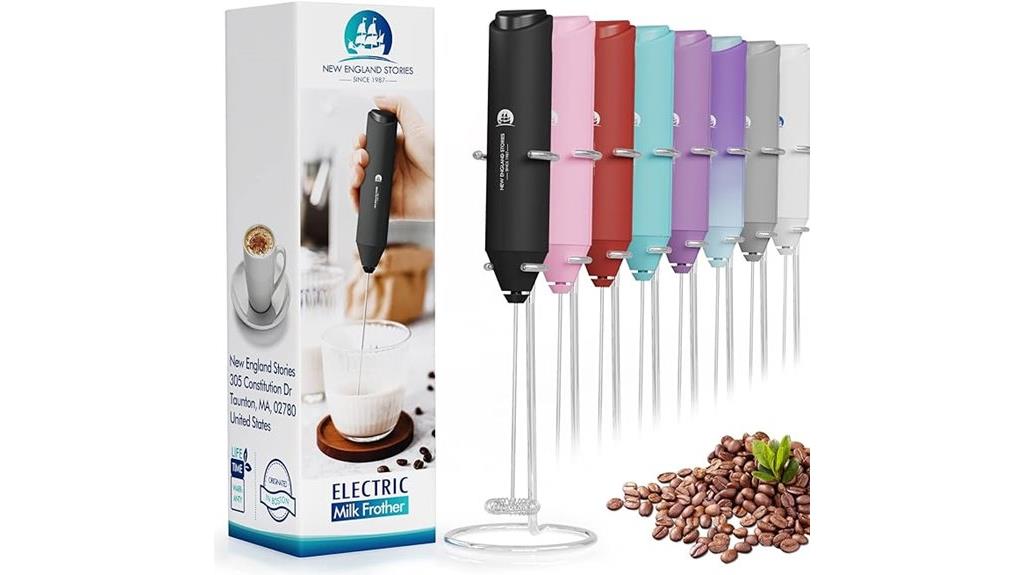 portable milk frothing device