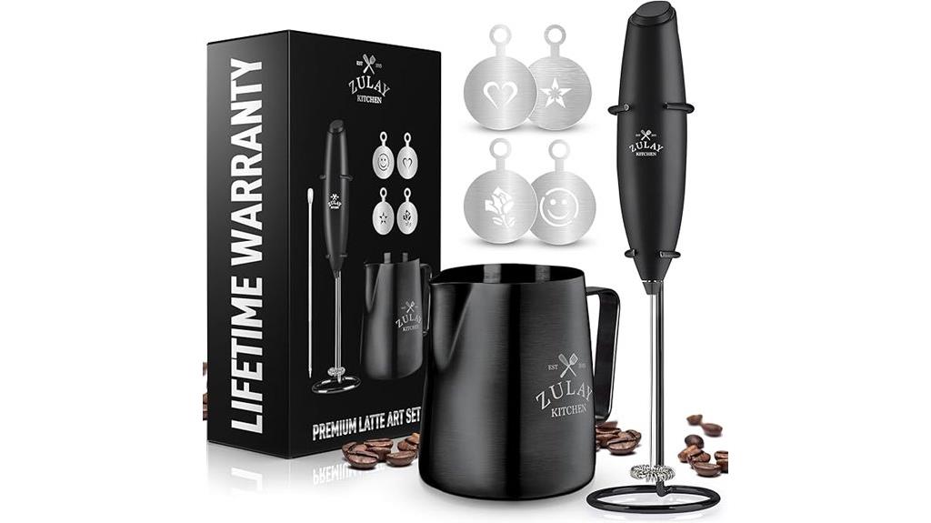 premium milk frother set
