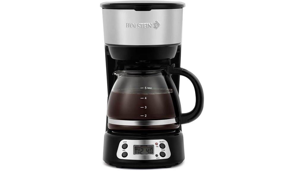 programmable 5 cup coffee maker