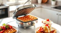 quick breakfast with waffles